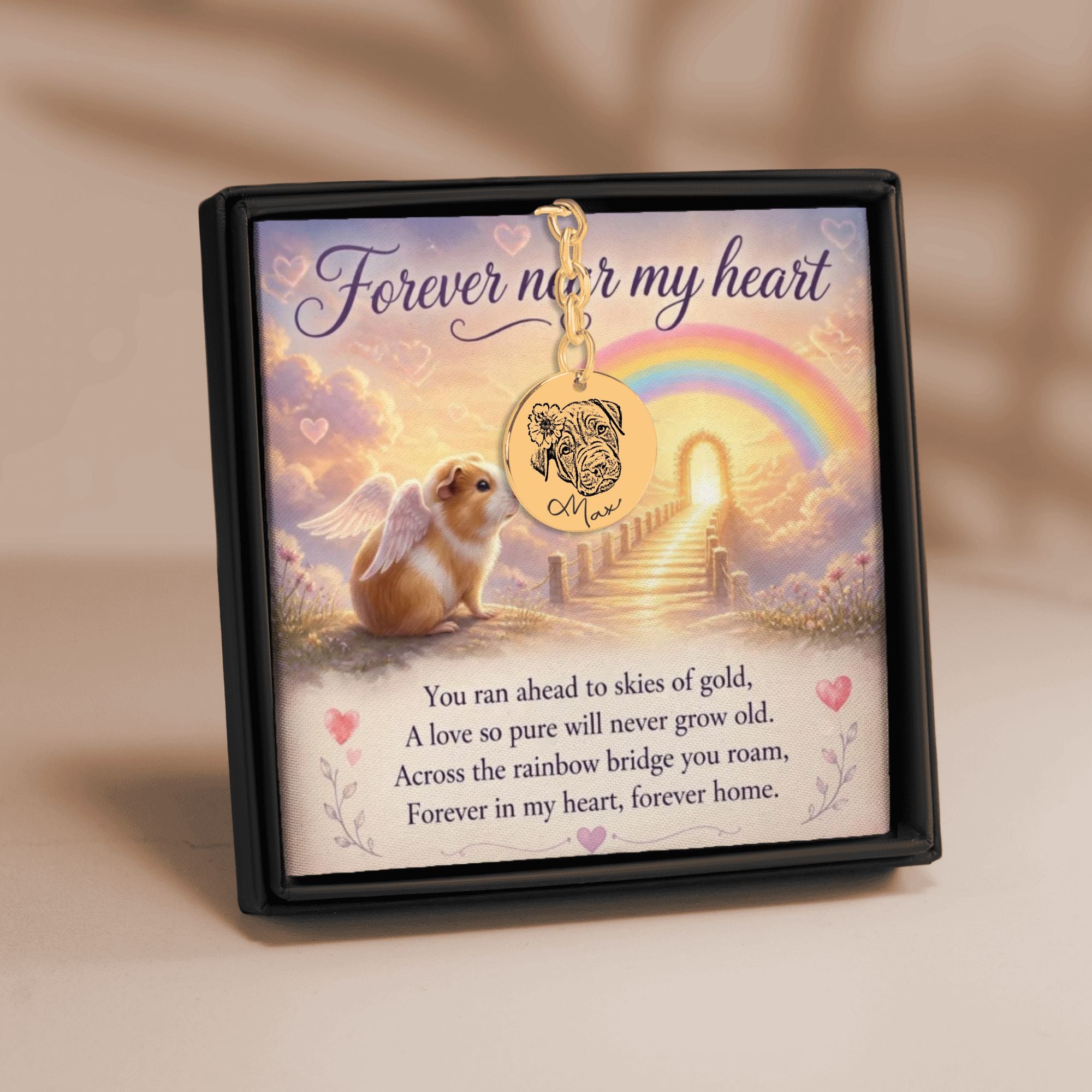 Pet Portrait Keychain